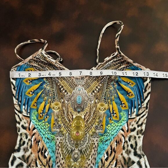 Camilla Catsuit Warrior Wanderlust Animal Print Sleeveless Wore 1X One-Piece XS - Picture 13 of 16